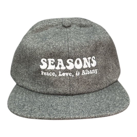 Seasons Peace, Love, & Albany Hat- Gray