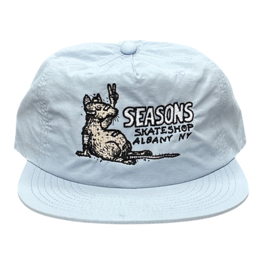 Seasons Rat Nylon Hat- Powder Blue