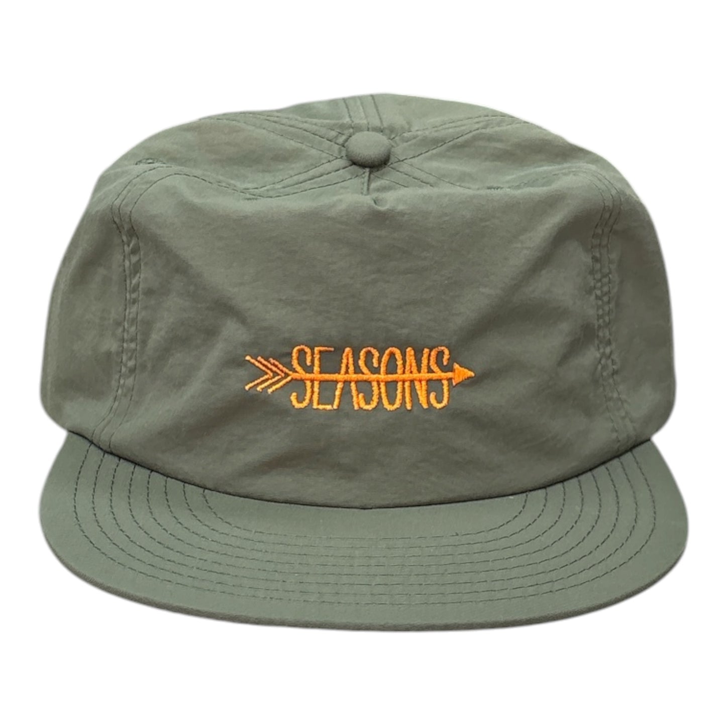 Seasons Arrow Logo Nylon Hat- Army