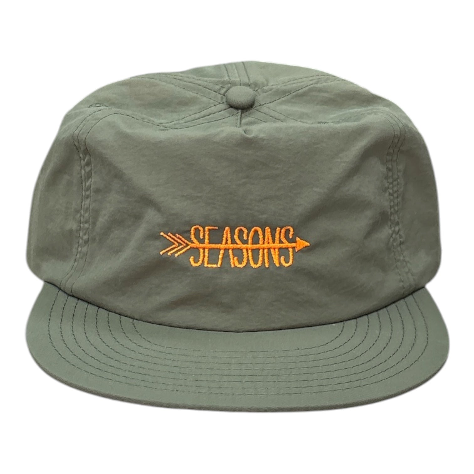 Seasons Arrow Logo Nylon Hat- Army