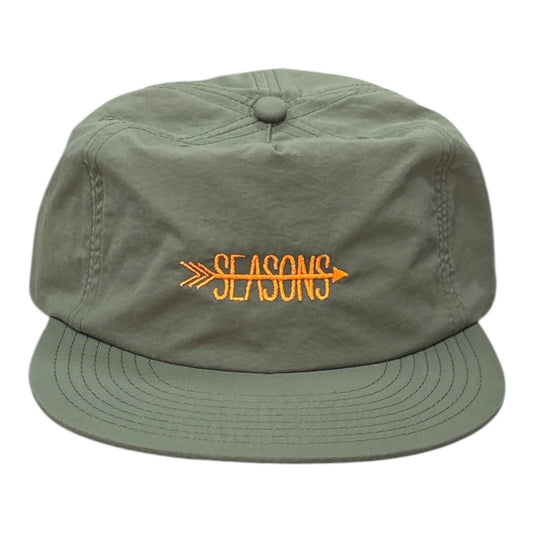 Seasons Arrow Logo Nylon Hat- Army