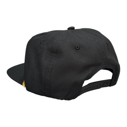 Thrasher Rope Snapback Hat- Black/Yellow
