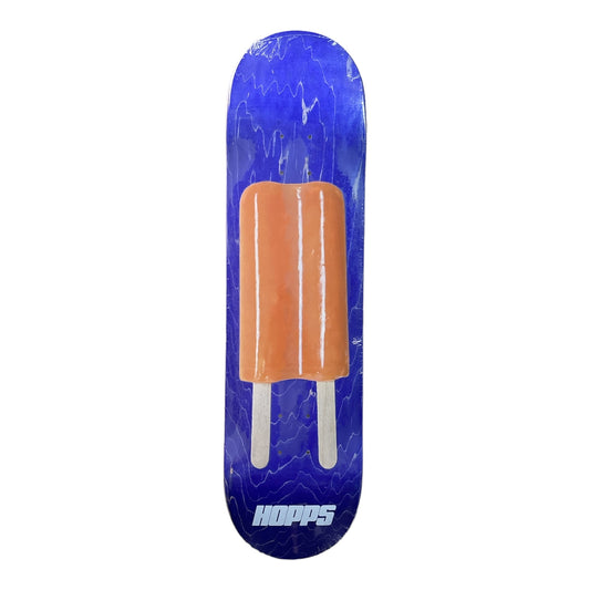 Skateboard with picture of mango popsicle 