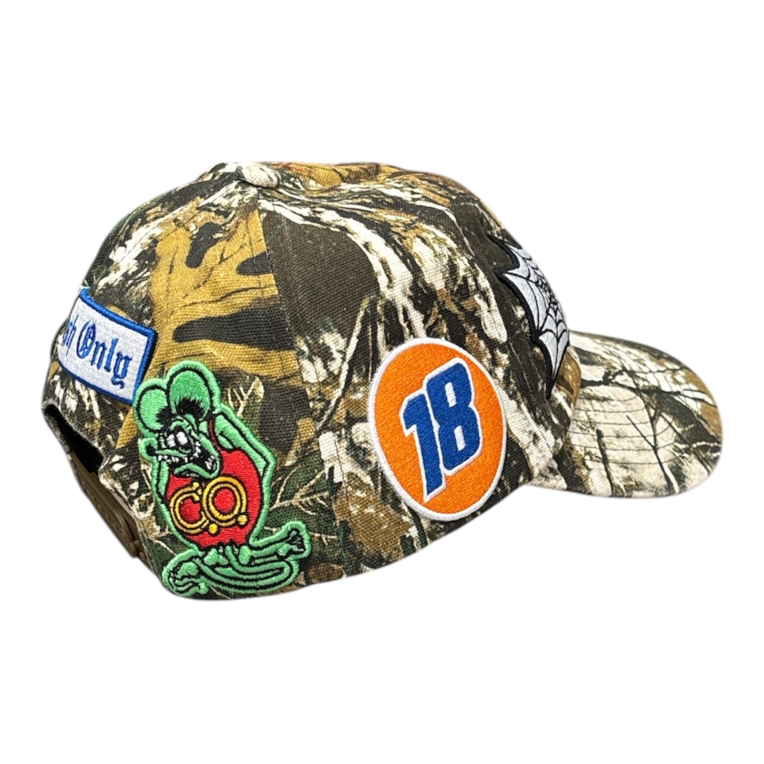 Cash Only Service 6 Panel Hat- Foilage Camo