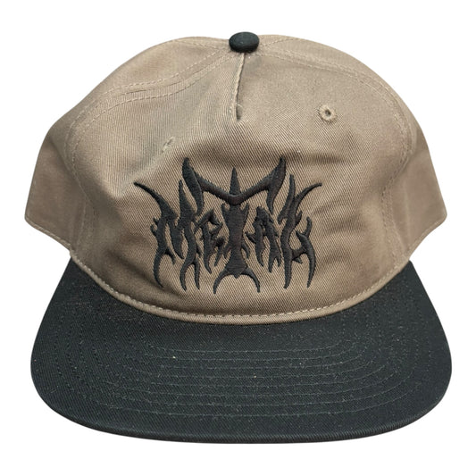 Metal Logo Hat- Brown/Black