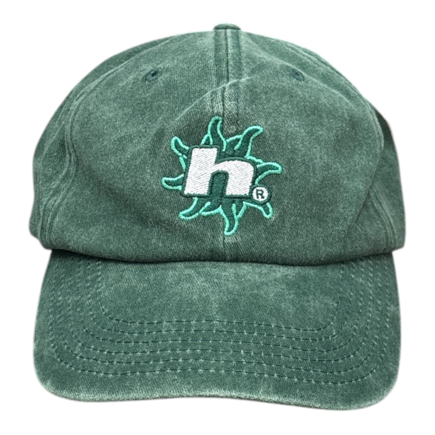 HUF Sol Denim 6 Panel Hat- Forest Green