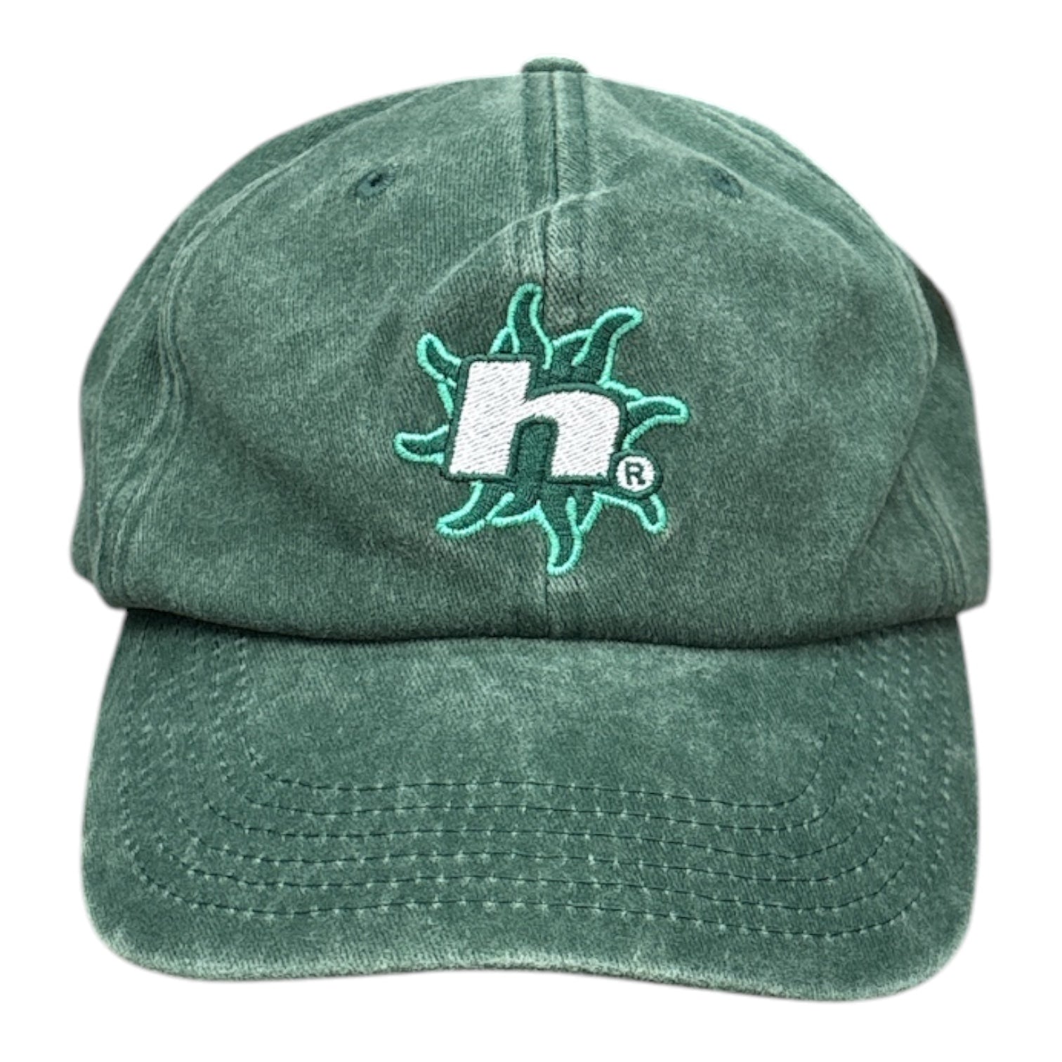 HUF Sol Denim 6 Panel Hat- Forest Green