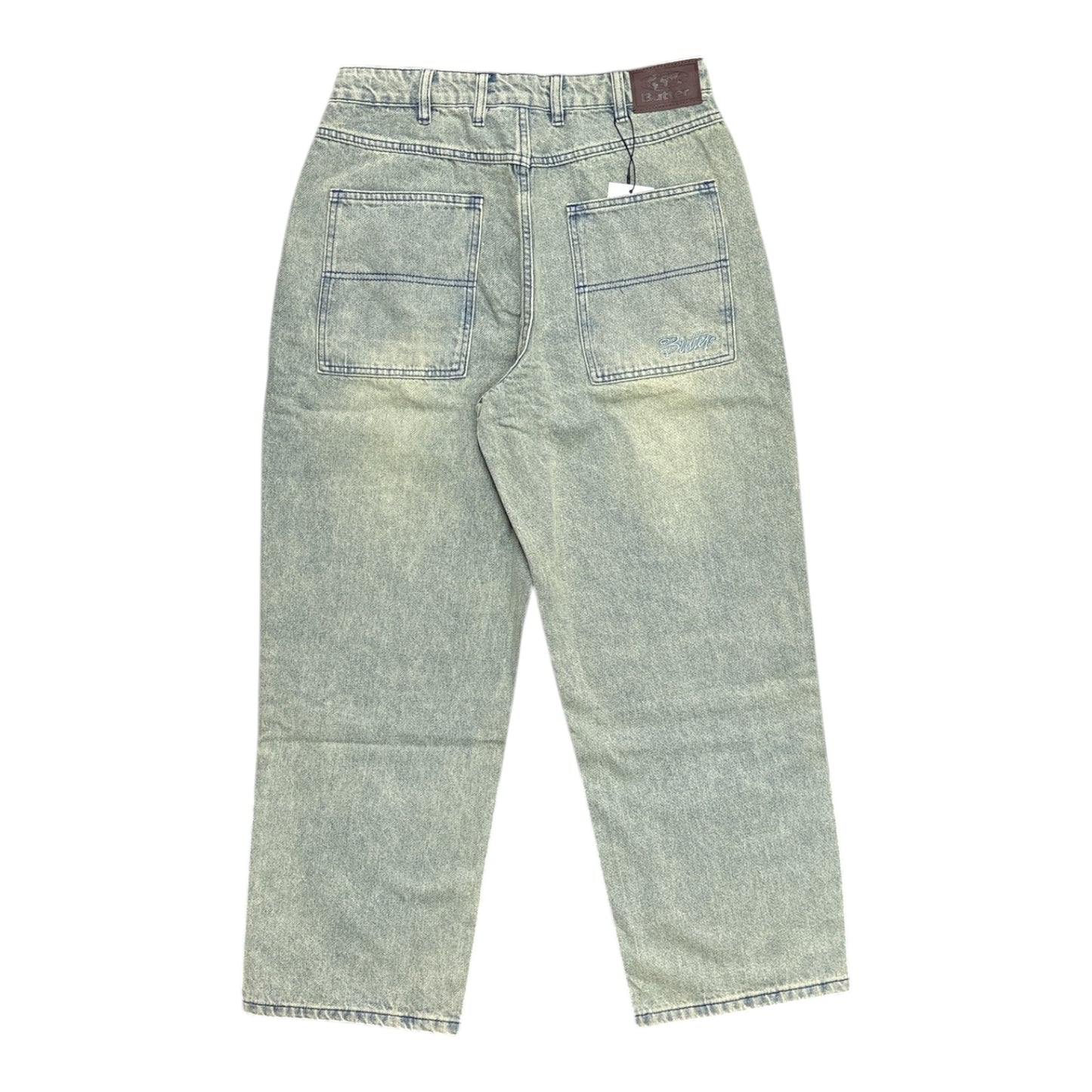 Butter Trim Denim Jeans- Sunfade Blue
