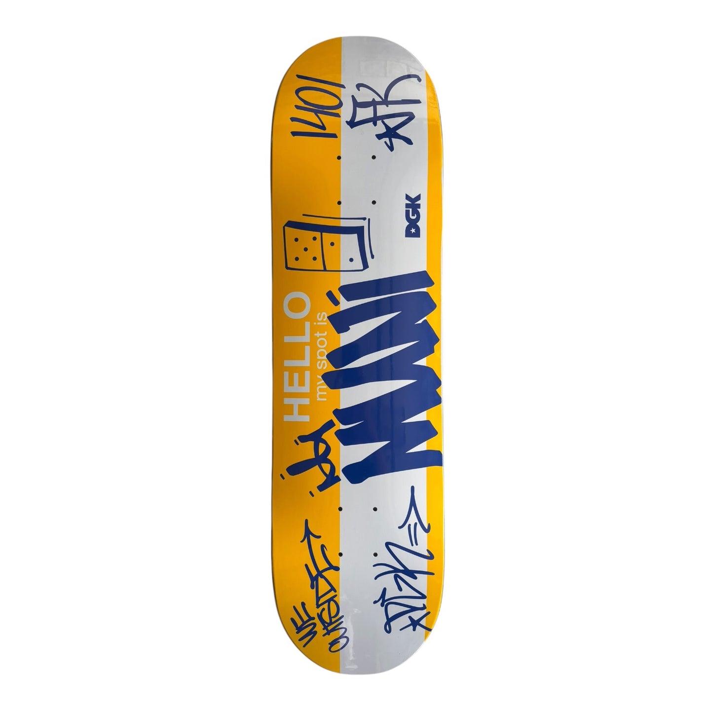 DGK My Spot Is Muni Deck- 8.38