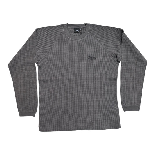 Stussy Raglan Thermal Basic Stock- Black
