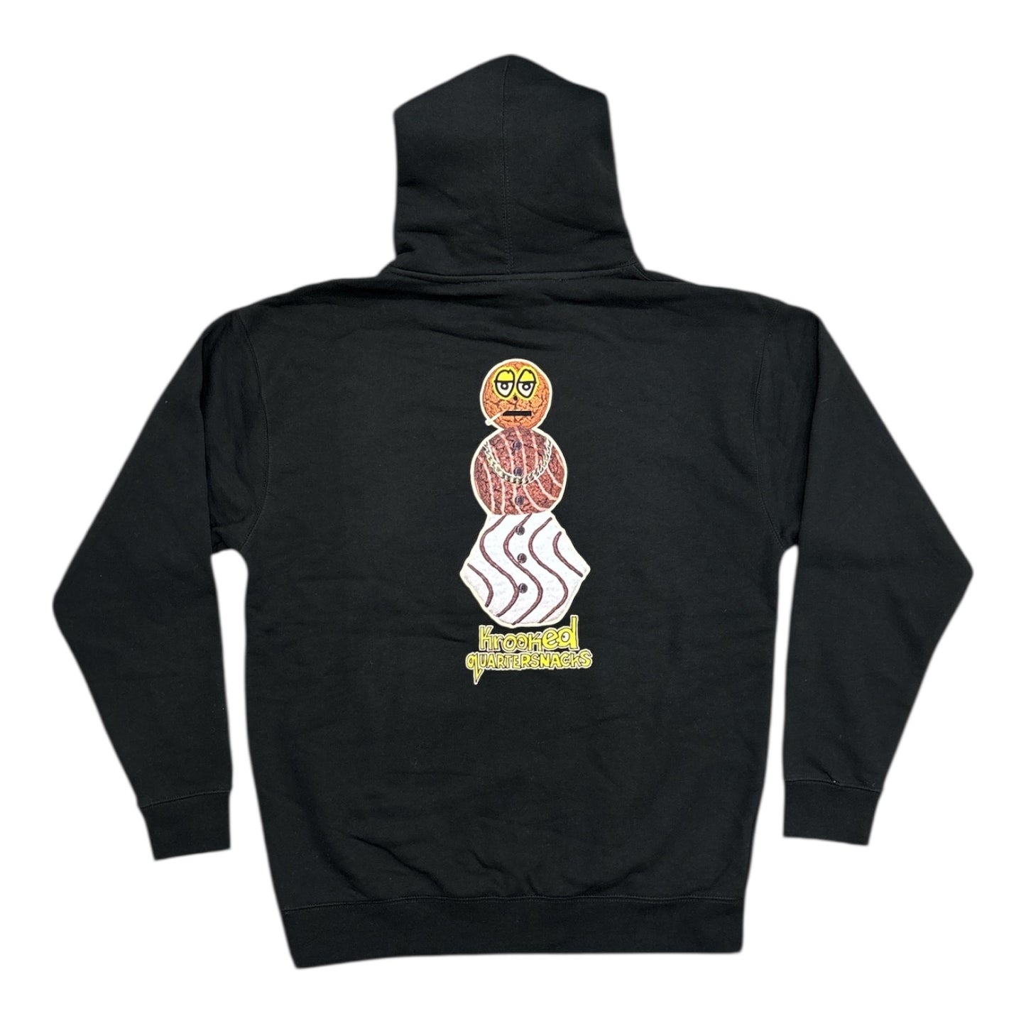 Krooked X Quartersnacks Snackman Pullover Hood- Black