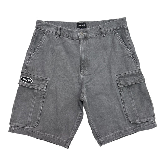 HUF Oval Denim Cargo Short- Frost Gray