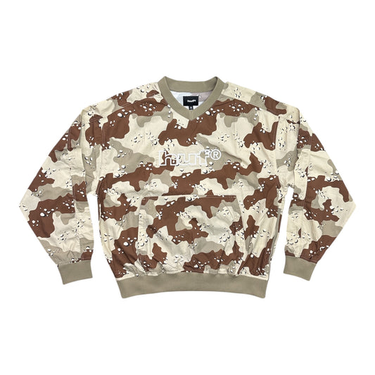 HUF 89 Pullover Camo Windshirt- Brown