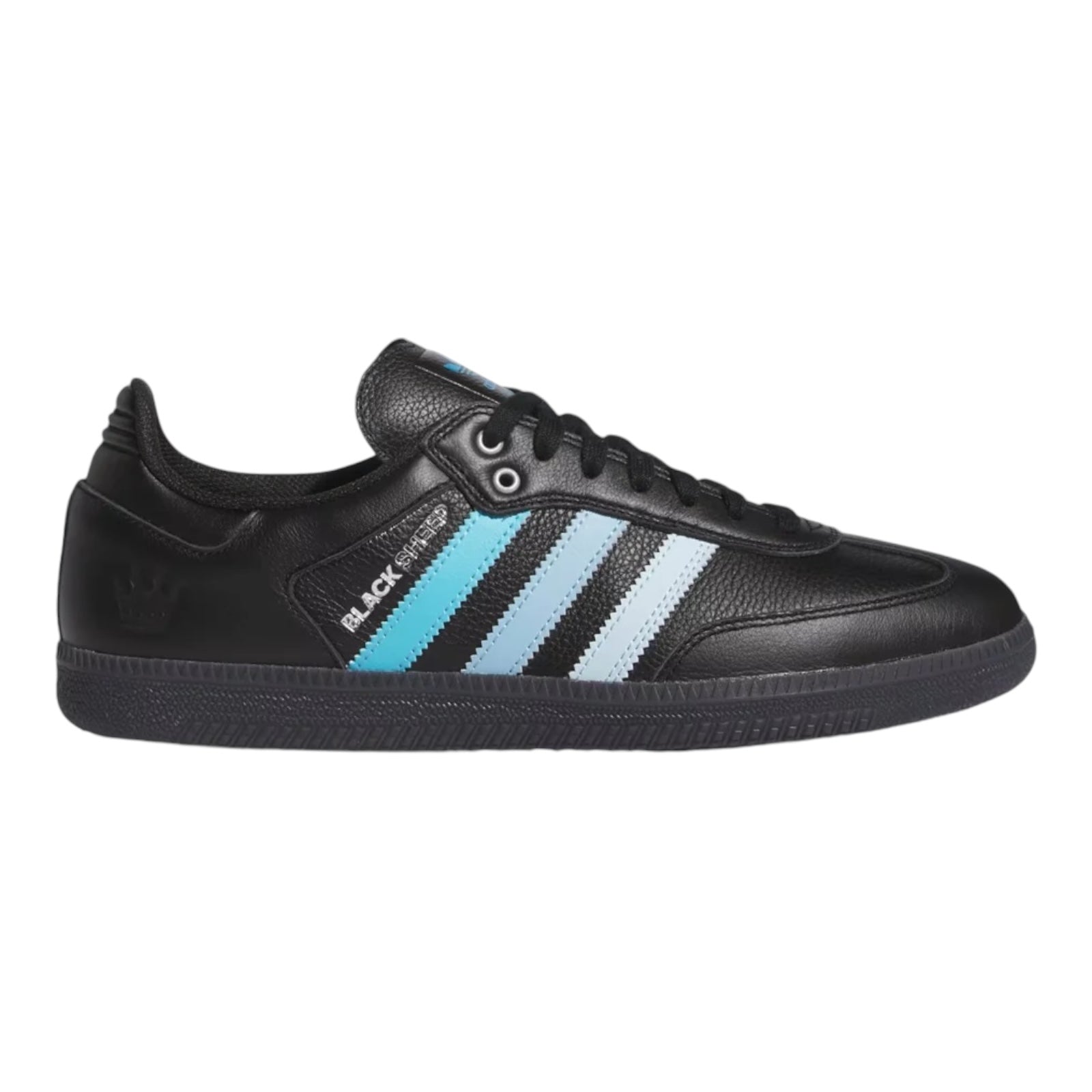 Adidas CLTFC x Black Sheep Samba ADV- Core Black/Cloud White/Ice Blue FRONT