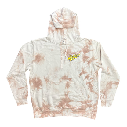Seasons Only A Fool Pullover Hood- Tie Dye Dusty Pink