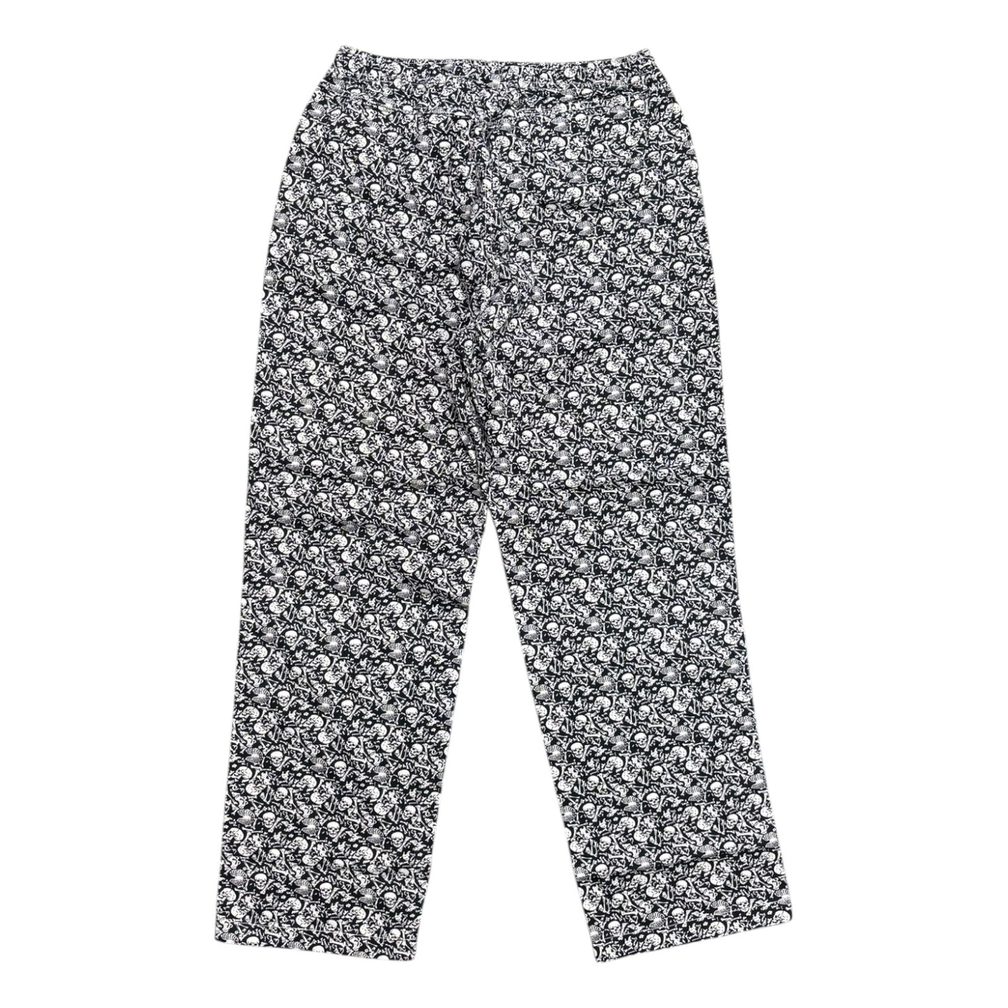 Floral-patterned pants on a white background