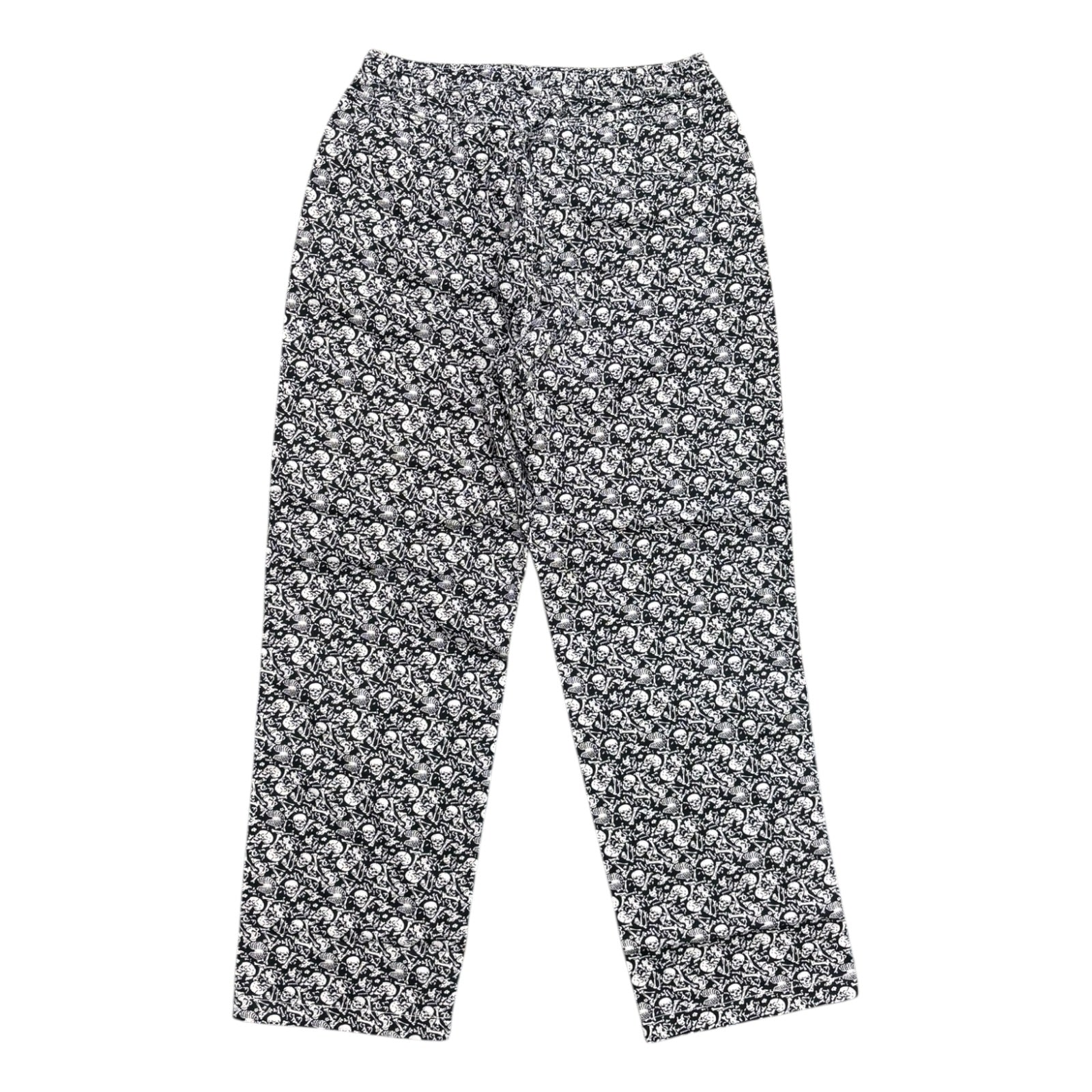 Floral-patterned pants on a white background