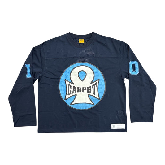 Carpet Iron Ankh Longsleeve Jersey- Navy