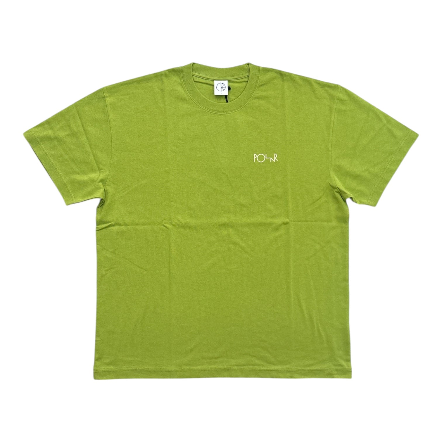 Polar Contrast Tee- Stroke Logo- Peridot