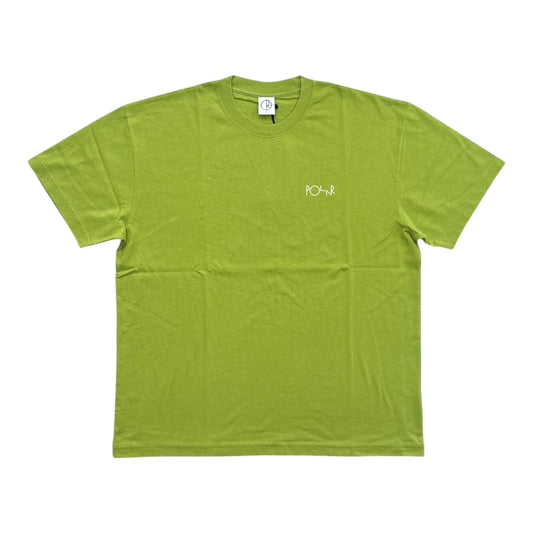 Polar Contrast Tee- Stroke Logo- Peridot