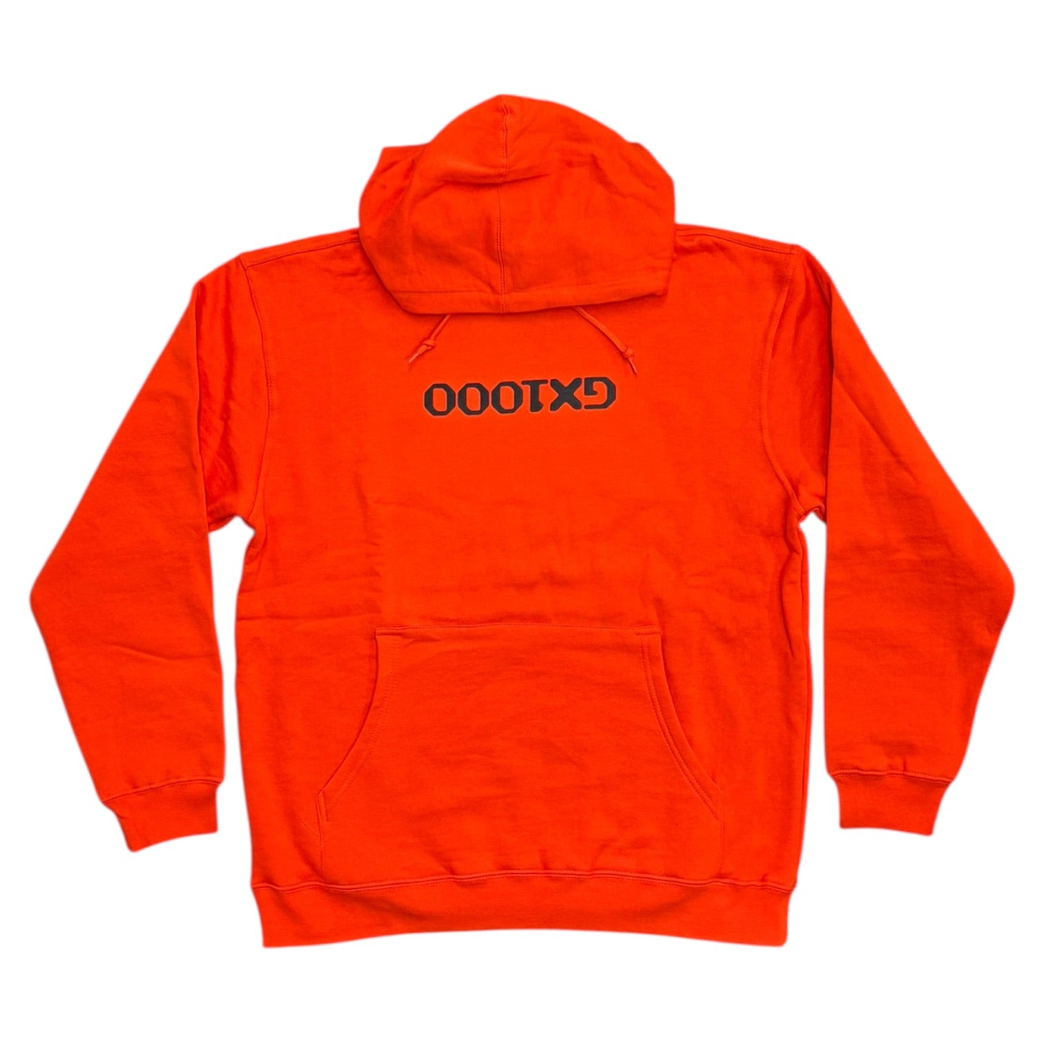 GX1000 OG Logo Upside Down Hoodie- Orange
