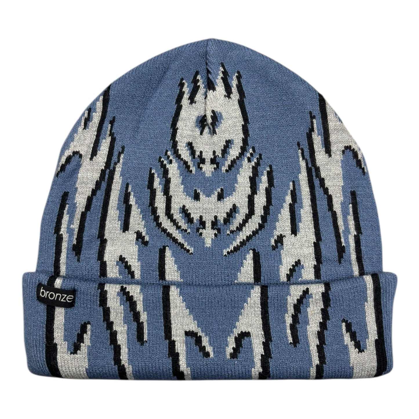 Bronze Tribal Sport Beanie- Blue