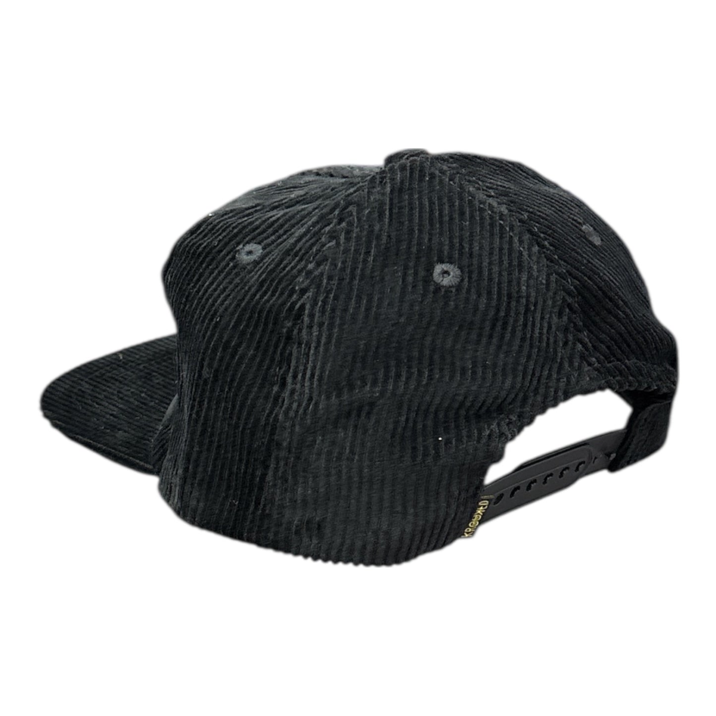 Krooked X Quartersnacks Snackbird Corduroy Snapback- Black