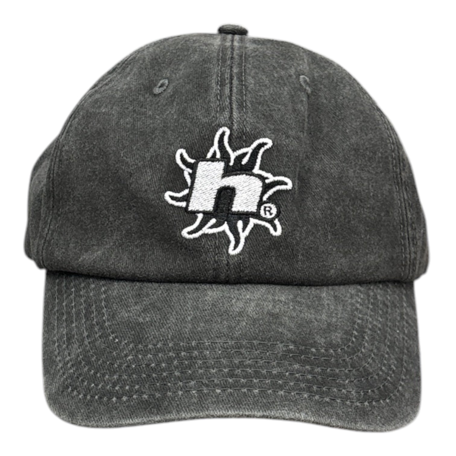 HUF Sol Denim 6 Panel Hat- Washed Black