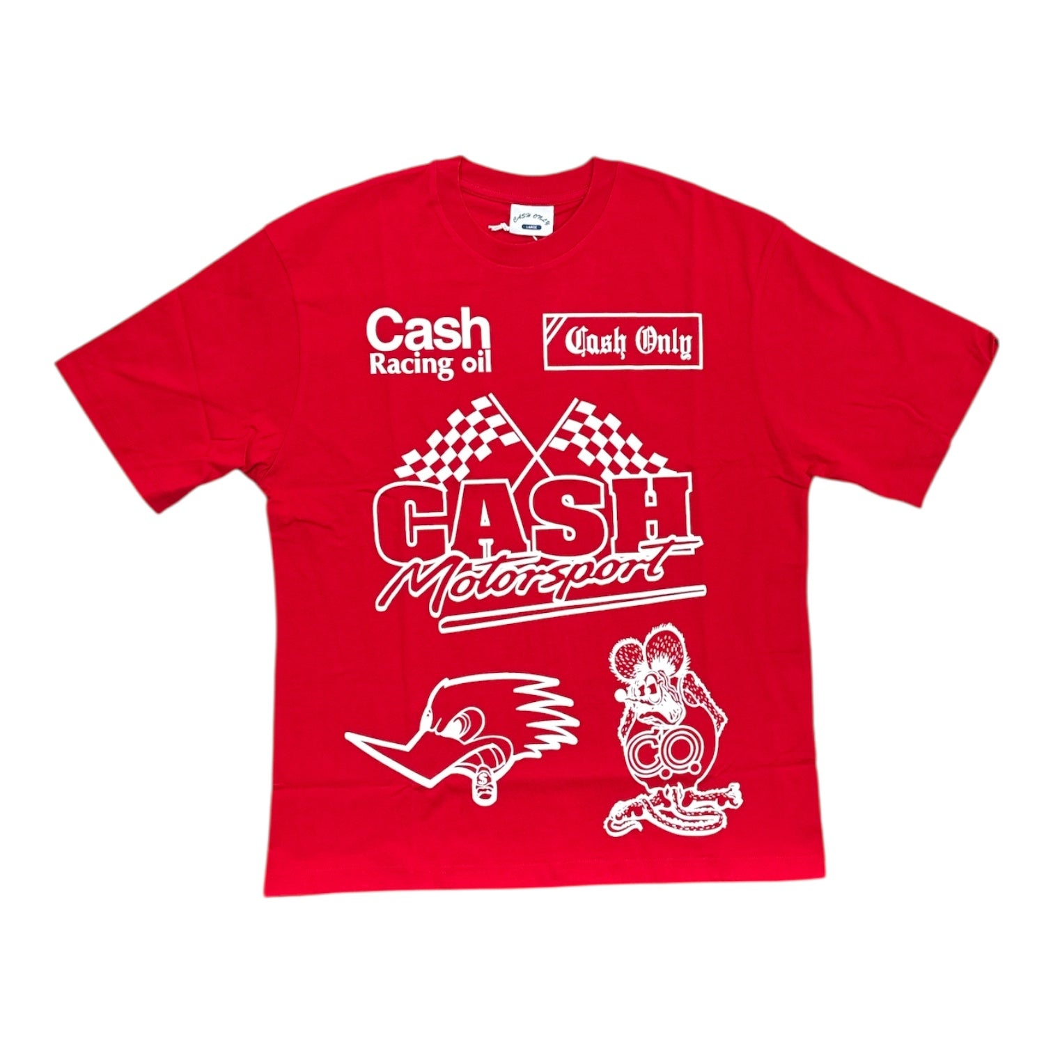 Cash Only Service Tee- Red