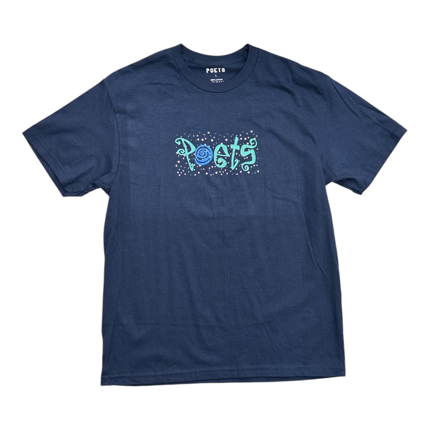 Poets Clique Tee- Navy