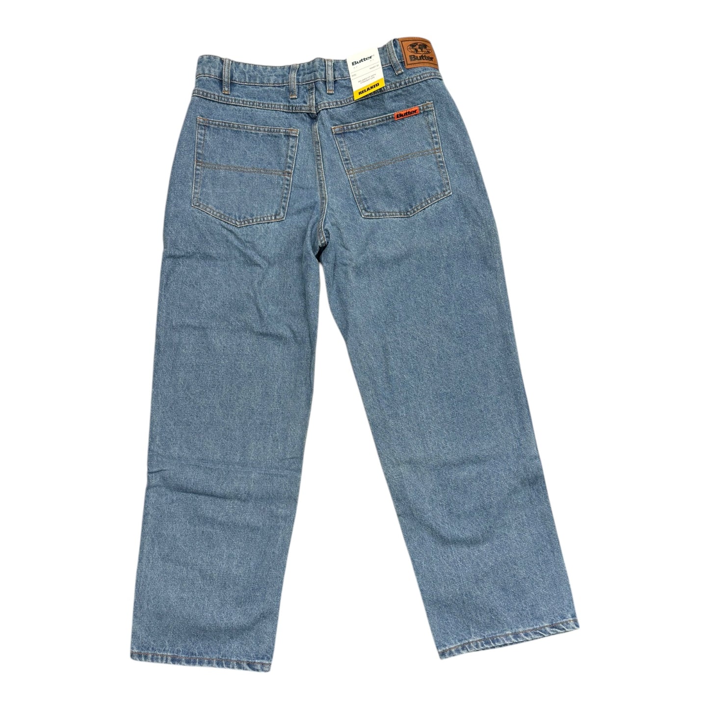 Butter Relaxed Denim Jeans- Washed Indigo