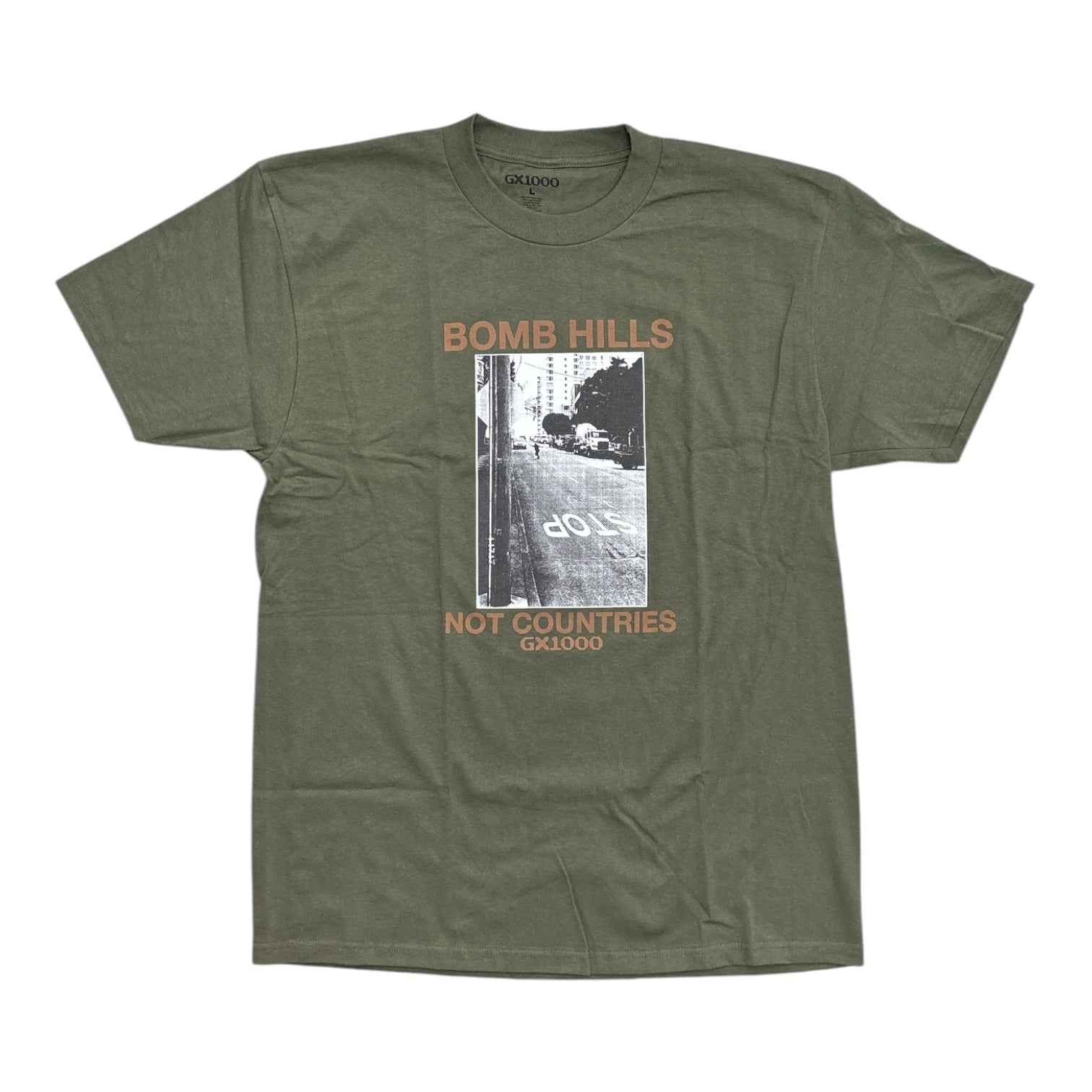 GX1000 Bomb Hills Tee- Desert Green/Brown