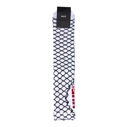HUF Broken Fence Socks- White