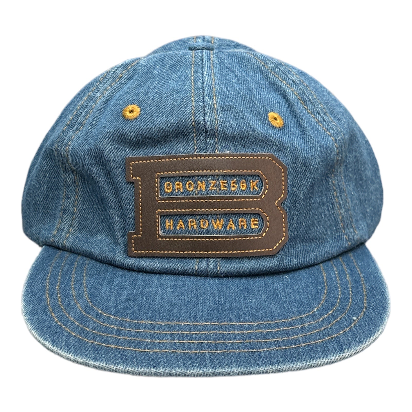 BRONZE XLB DENIM HAT FRONT