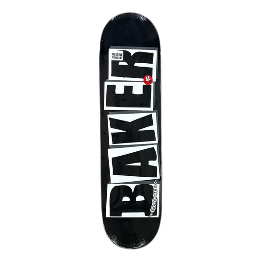 Skateboard deck with 'Baker' logo on a white background