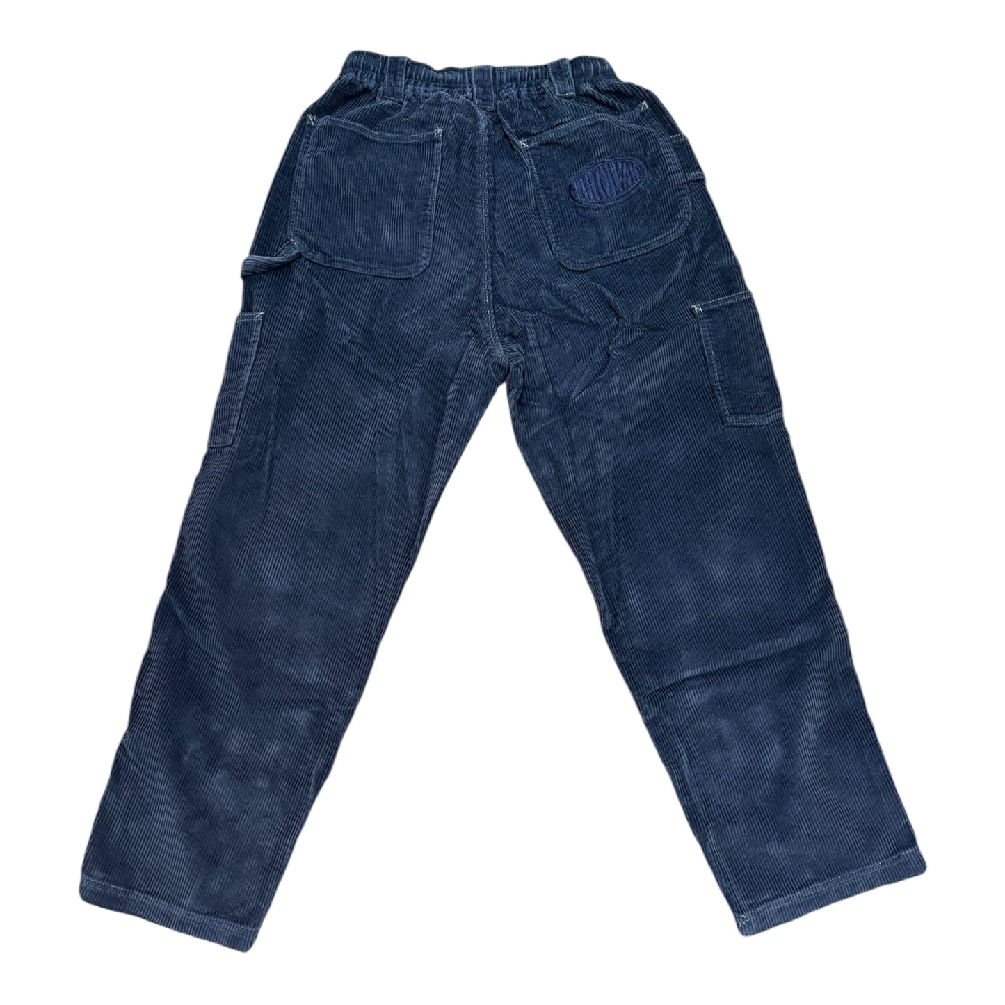 Bronze Corduroy Relaxed Pants- Navy BACK