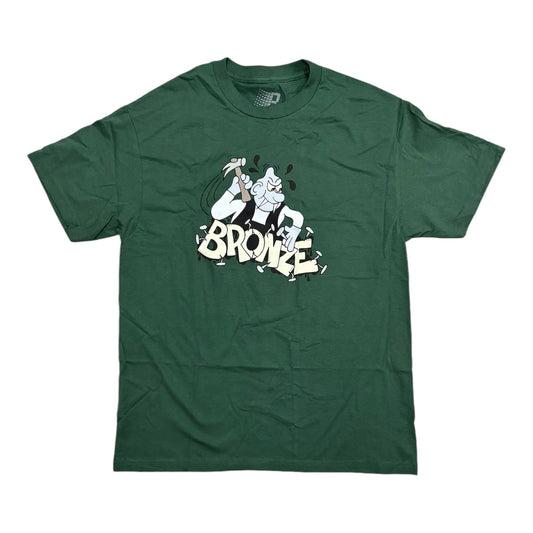 Bronze Nailing Tee- Kelly Green FRONT