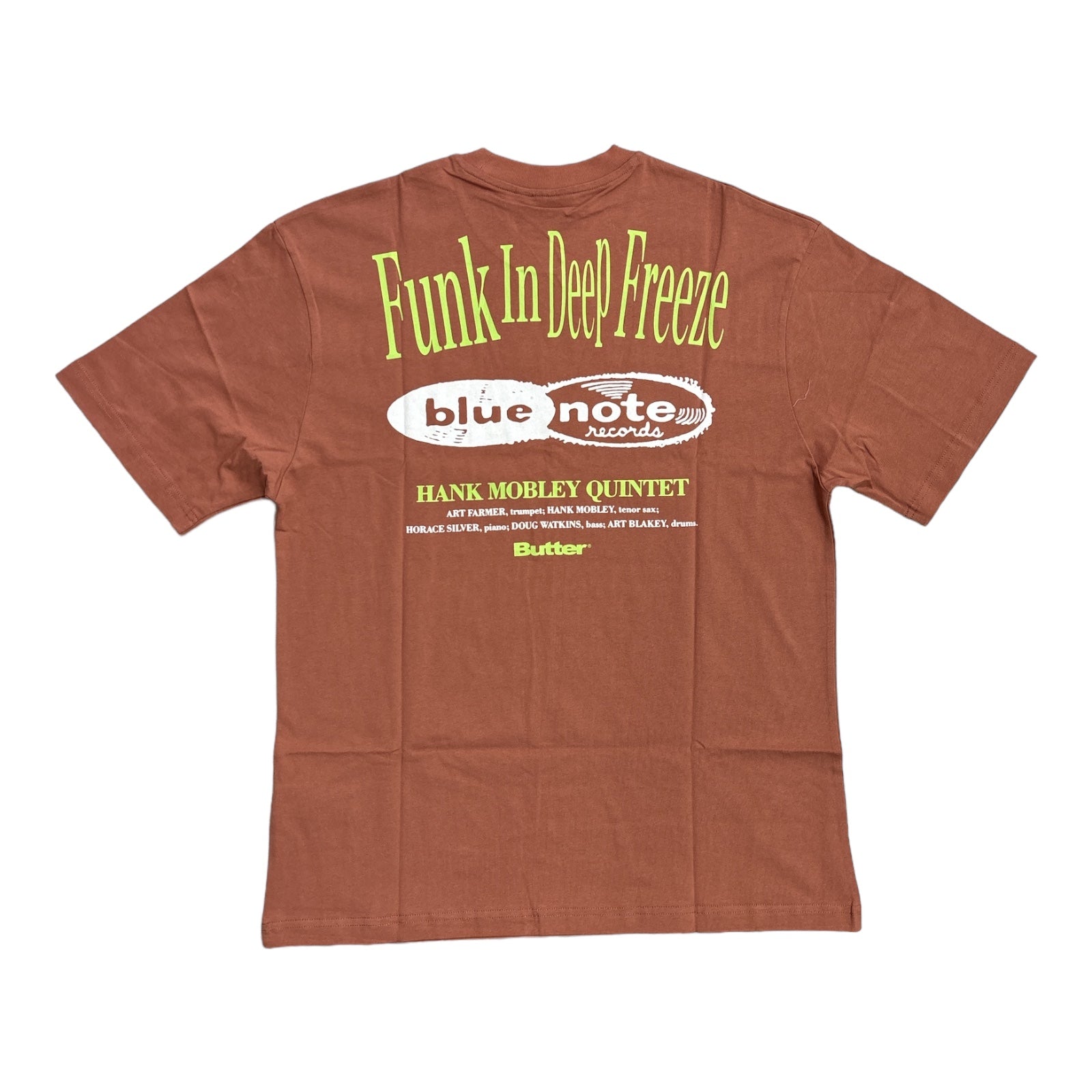 Butter Blue Note Funk Tee Washed Wood BACK