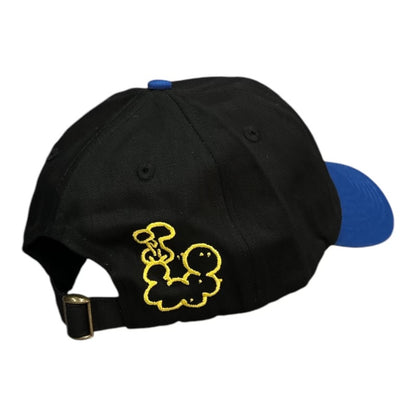 Butter Bugs 6 Panel Hat- Black/Royal BACK