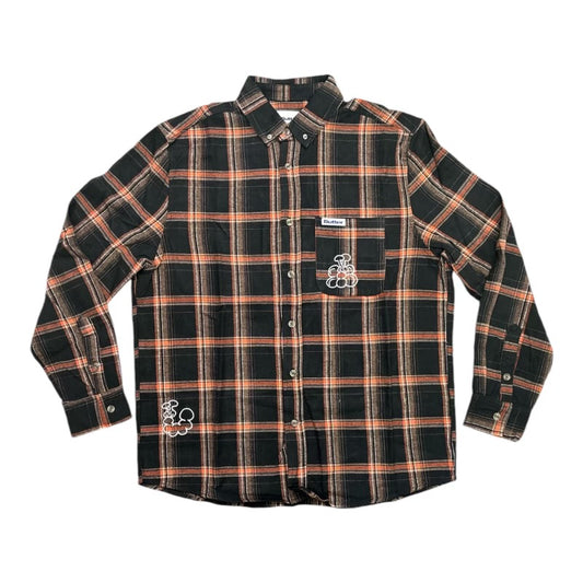 Butter Bugs Flannel Shirt Black FRONT