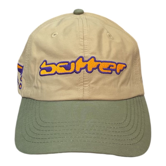 Butter Corrosive 6 Panel Hat- Khaki/Army FRONT