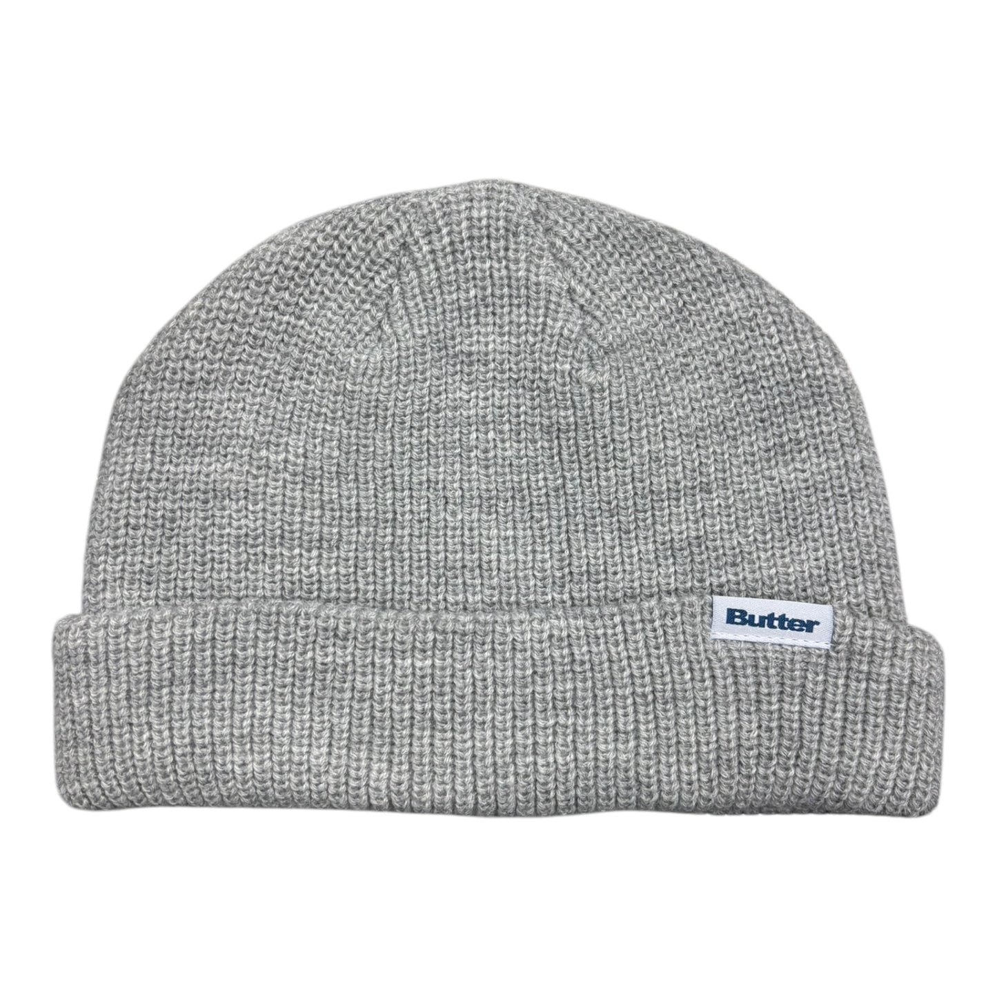 Butter Wharfie Beanie Ash FRONT