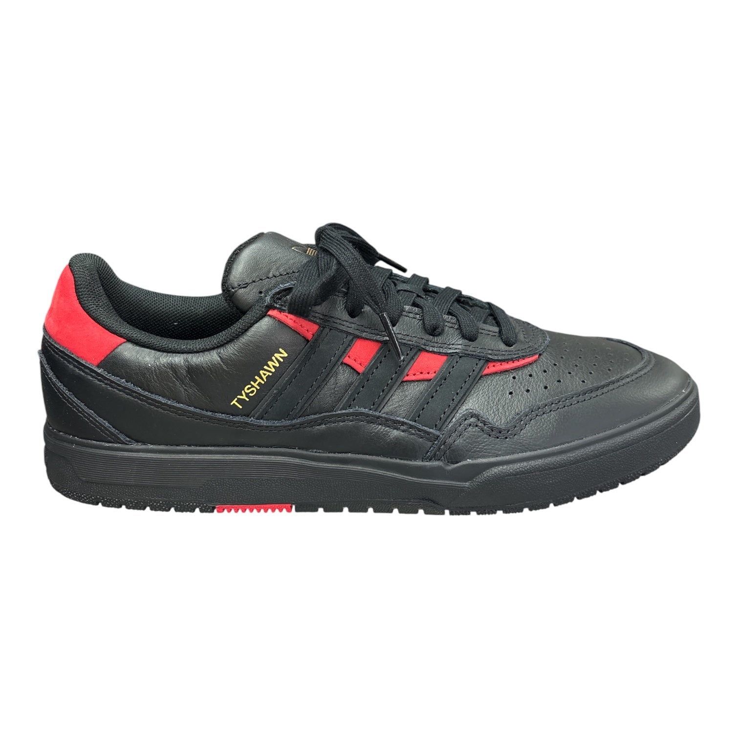 Adidas Tyshawn II- Core Black/Core Black/Better Scarlet