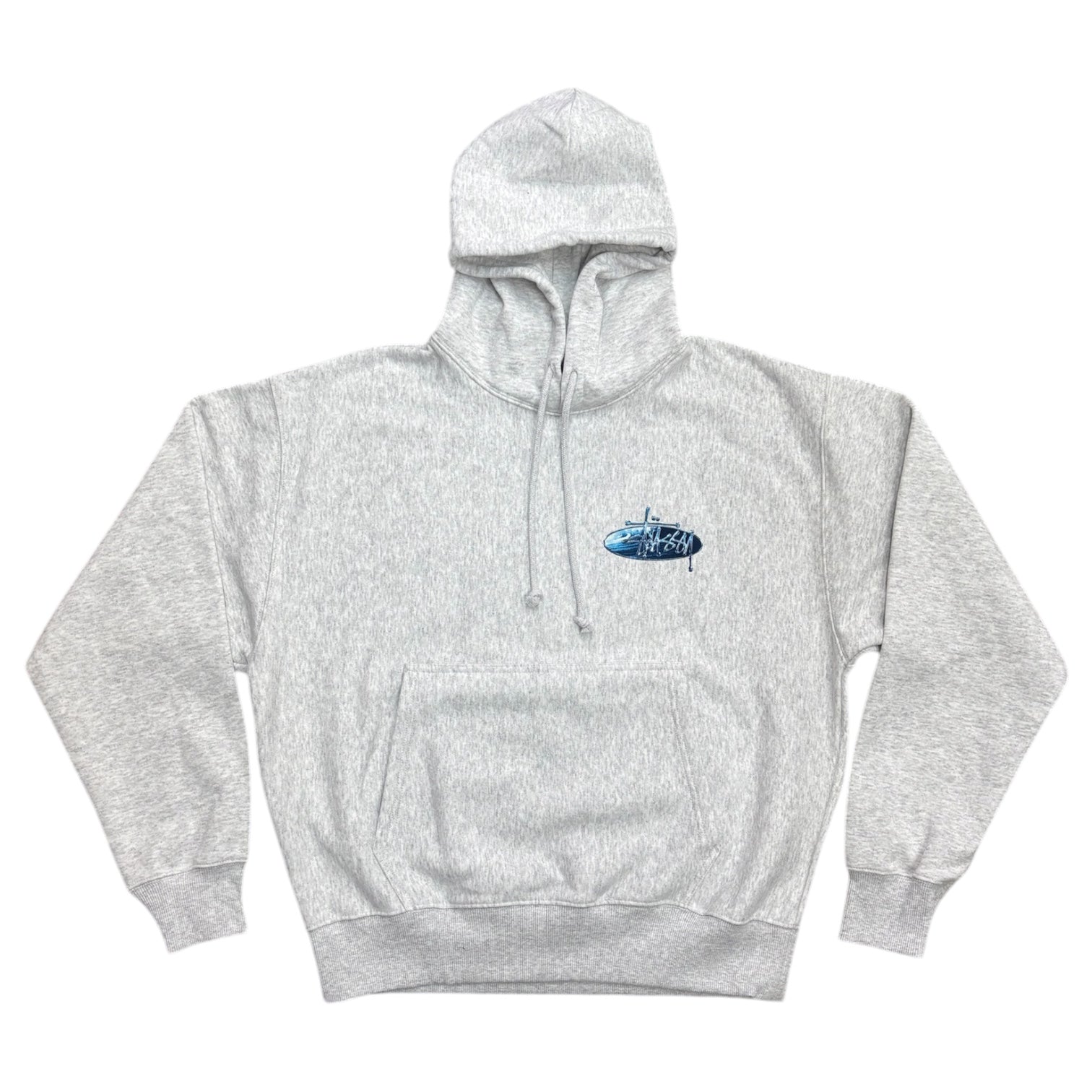 Stussy Wave Oval Pullover Hood- Ash