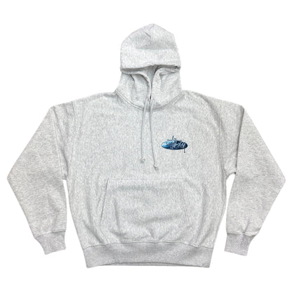 Stussy Wave Oval Pullover Hood- Ash