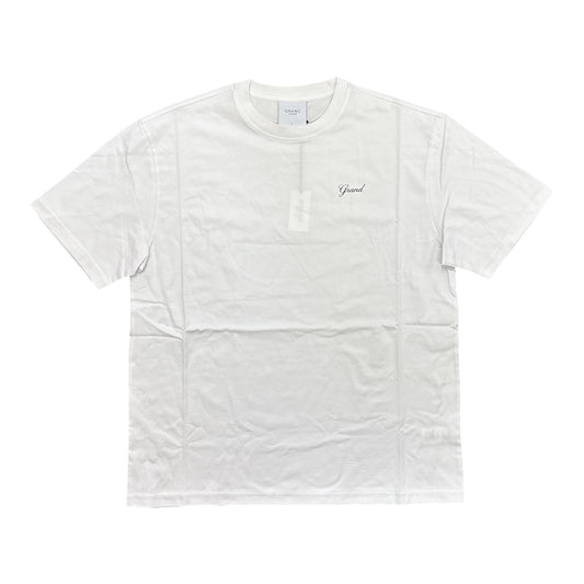 Grand Script Tee- White