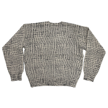 Stussy Mesh Print Sweater- Mesh Net
