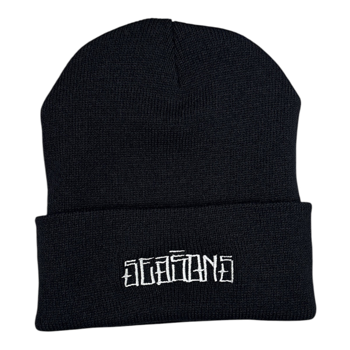 Seasons Tight Knit Stain S Beanie- Black