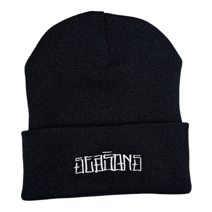Seasons Tight Knit Stain S Beanie- Black