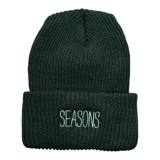 Seasons Stain Logo Beanie- Forest